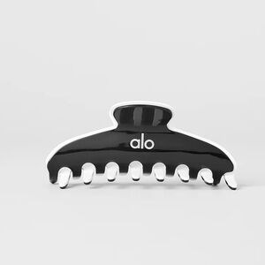 ALO Yoga Outline White Black Hair Claw Clip New